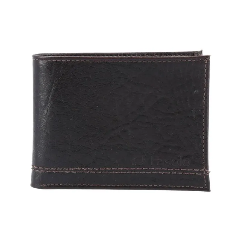 Carteira masculina de couro - Fasolo - Novapelli Marrom