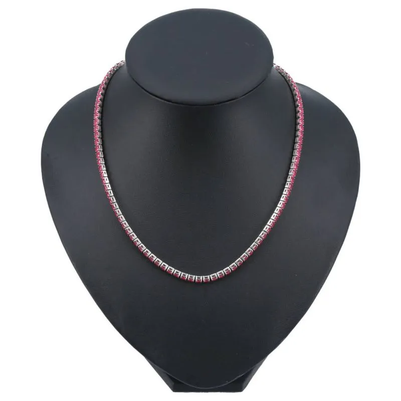 Colar Feminino Metal Rosa