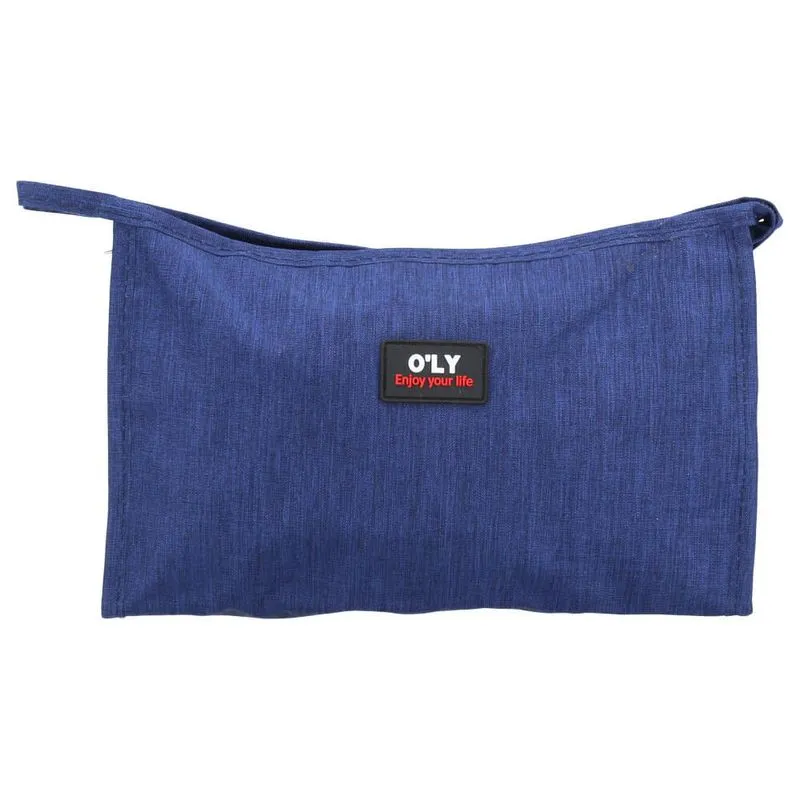 Necessaire Unissex de Tecido Azul