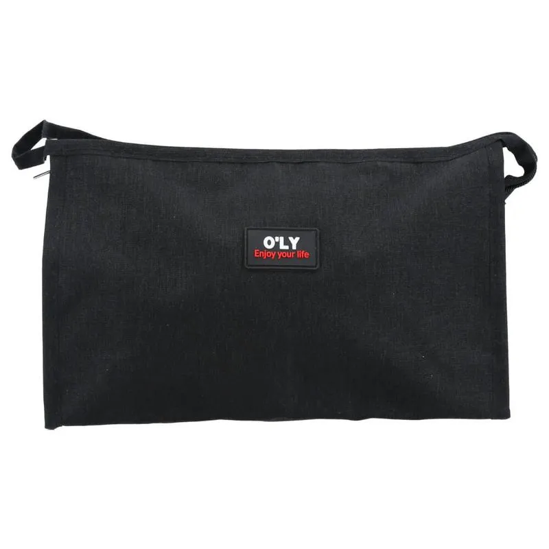 Necessaire Unissex de Tecido Preto