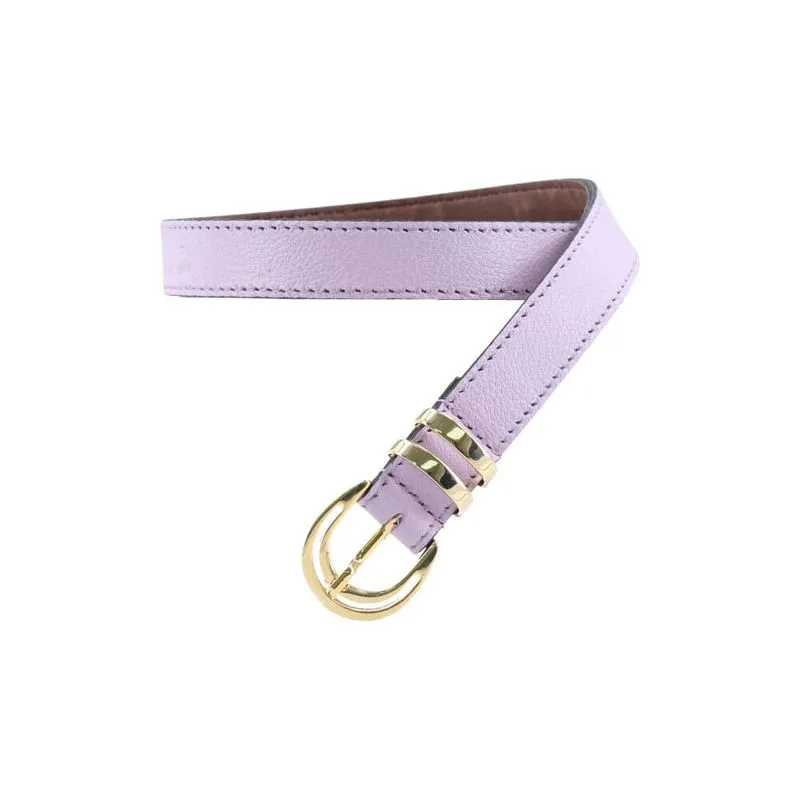Cinto Feminino de Couro Lilas G