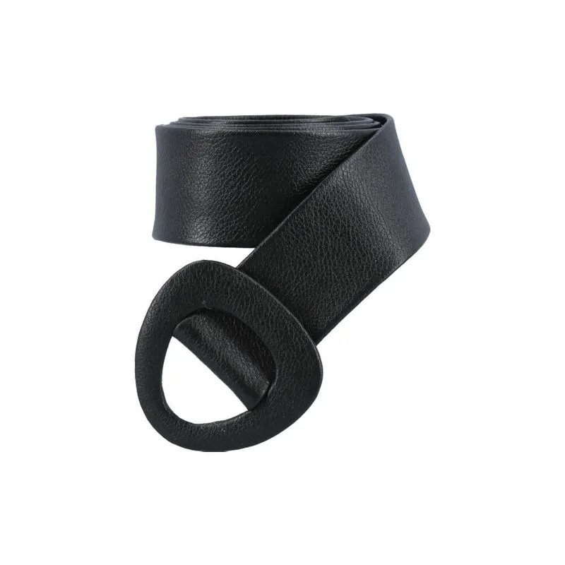 Cinto Feminino de Couro Preto G