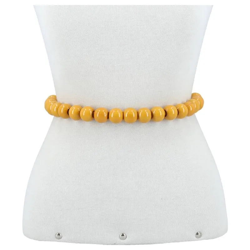 Cinto Feminino de Tecido Amarelo