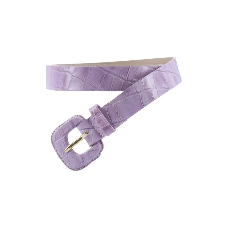 CINTO FEMININO COURO Lilas G