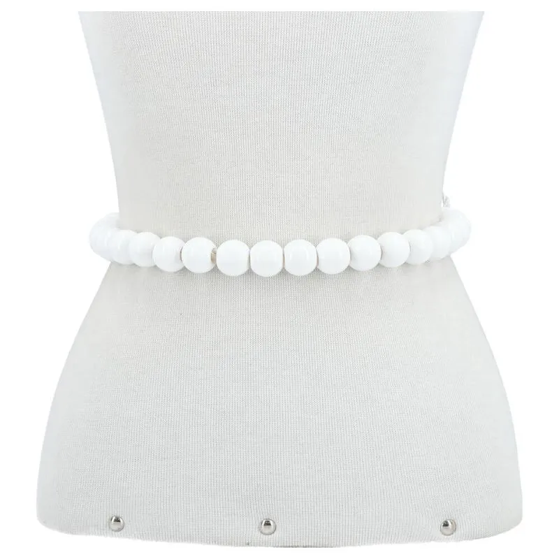 Cinto Feminino de Tecido Branco