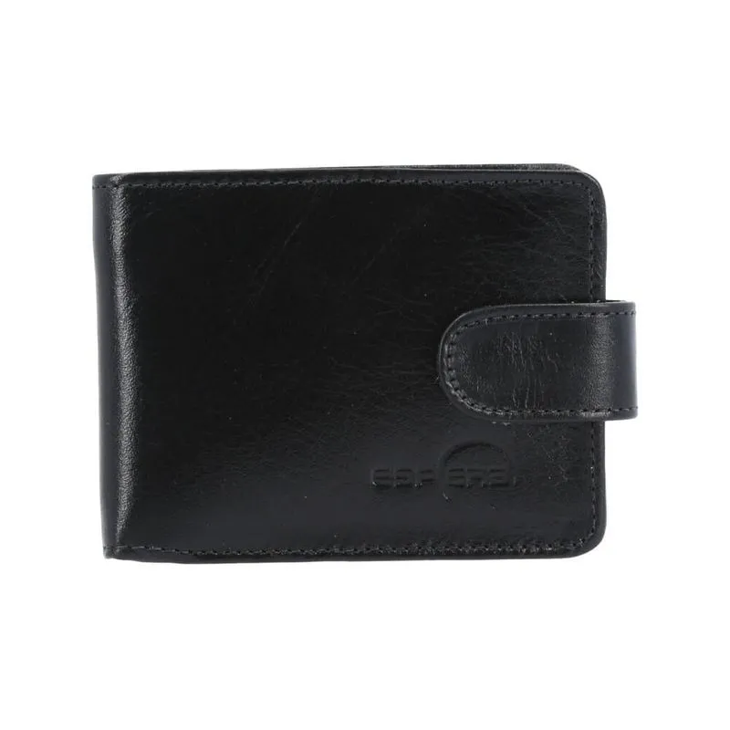 Carteira Masculino de Couro Preto