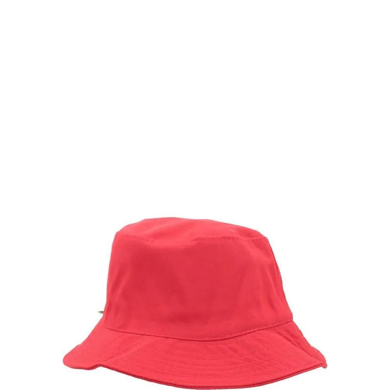 Chapéu Bucket Hat De Tecido Vermelho