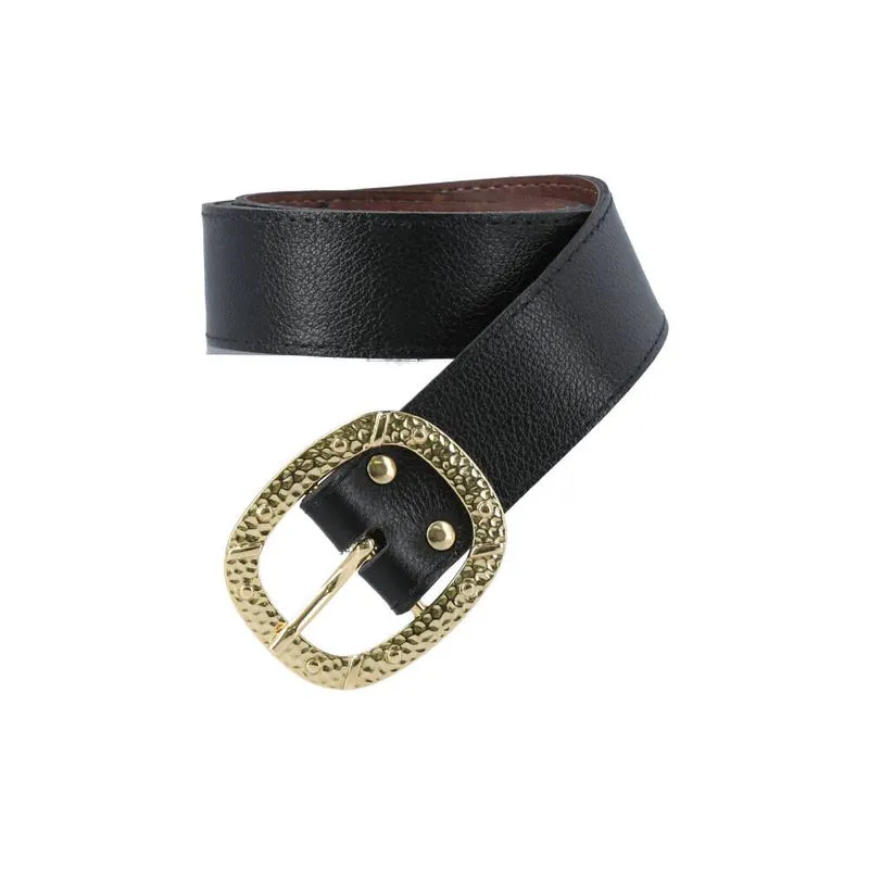 Cinto Feminino de Couro Preto G