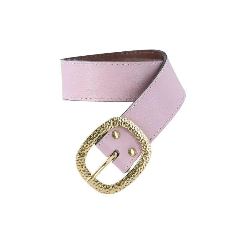 Cinto Feminino de Couro Rose G