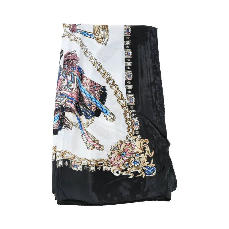 Lenço Feminino de Tecido Preto