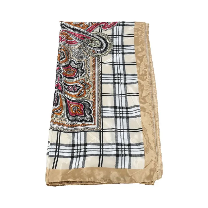Lenço Feminino de Tecido Bege