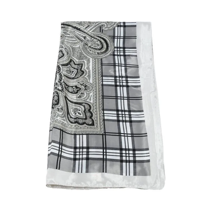 Lenço Feminino de Tecido Cinza
