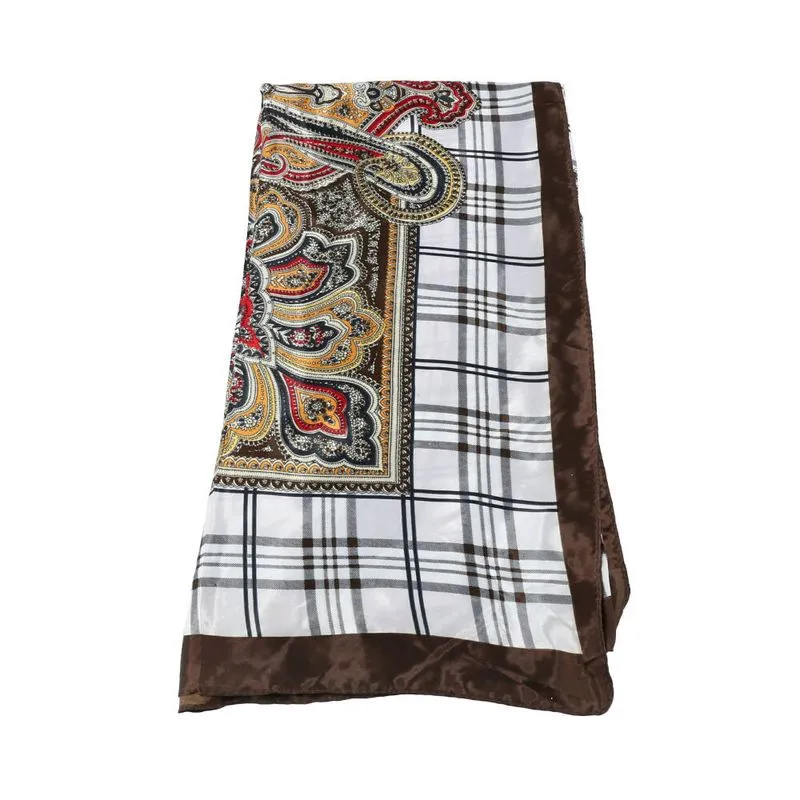 Lenço Feminino de Tecido Caqui