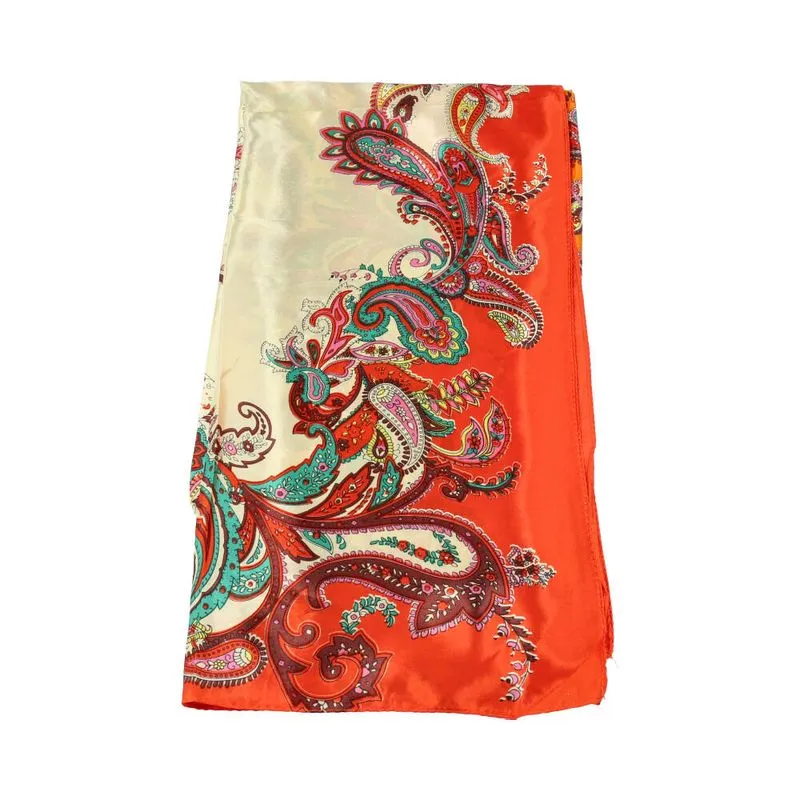 Lenço Feminino de Tecido Laranja