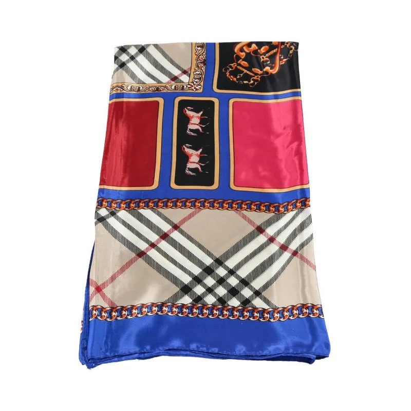 Lenço Feminino de Tecido Azul
