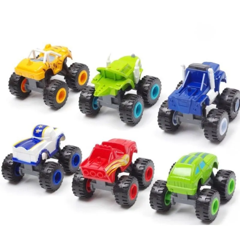 Kit Blazer Monster Machines Com 6 Carrinhos A Fricção