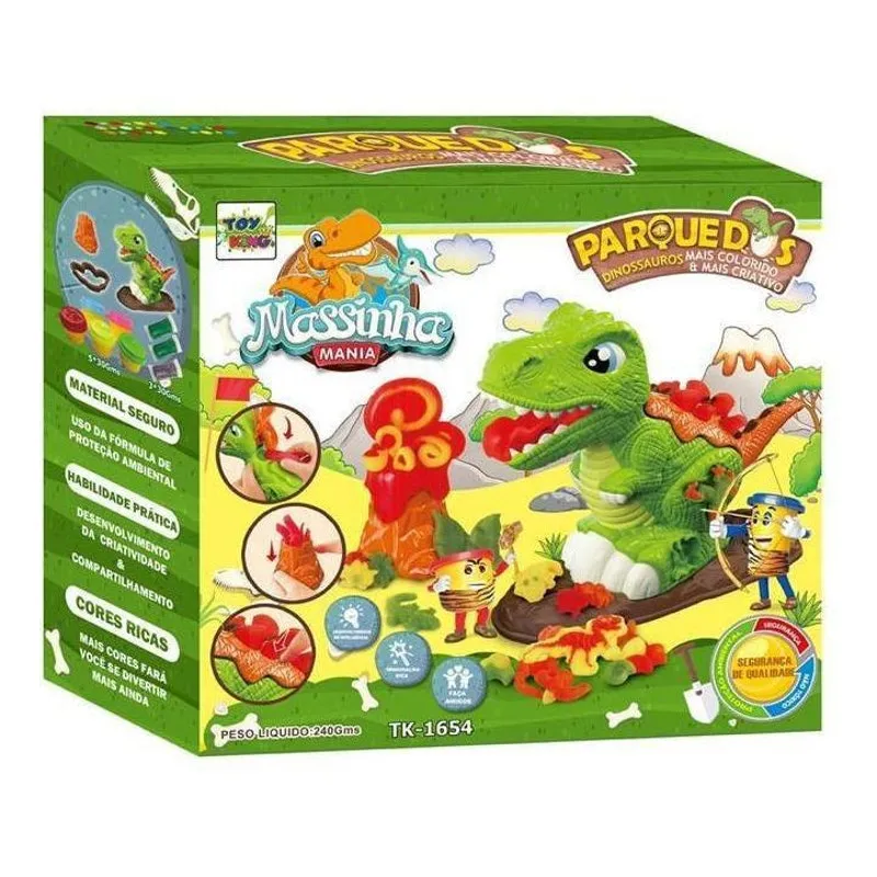 Brinquedo Parque Dos Dinossauros Com Massinha E Moldes