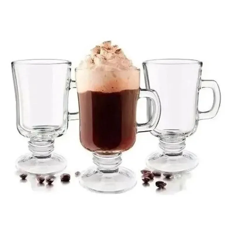 Kit 3 Xícaras De Vidro Café Nespresso Dolce Gusto 230ml