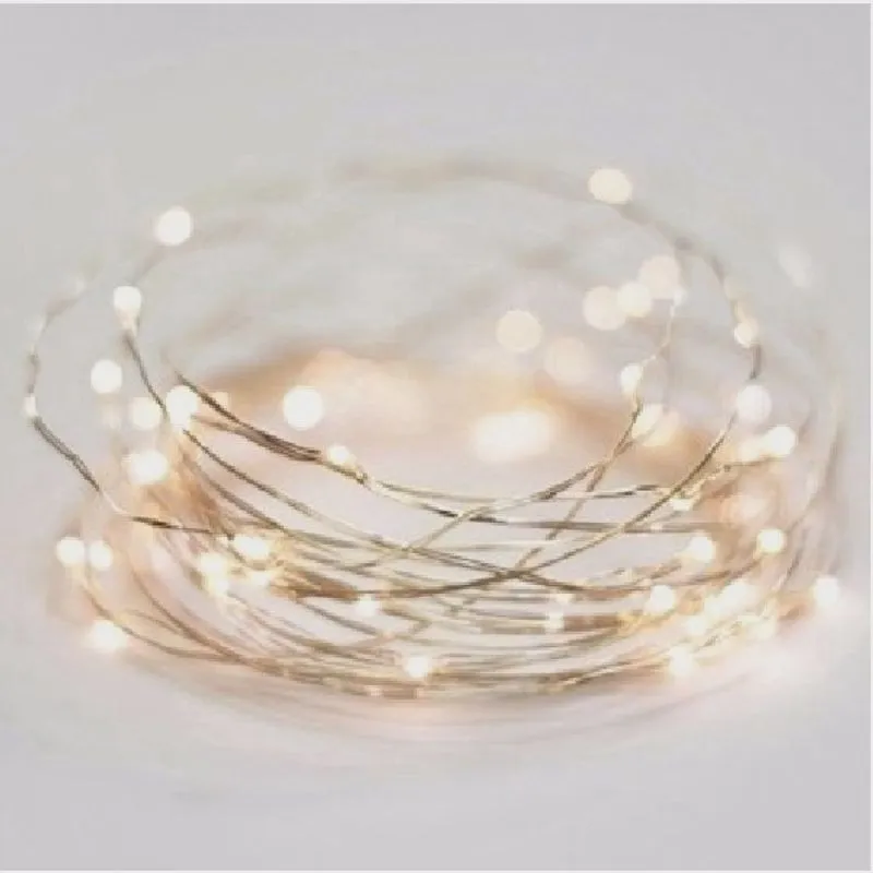 Fio Cobre Cordão Luz Fada 2m 20 Leds A Pilhas