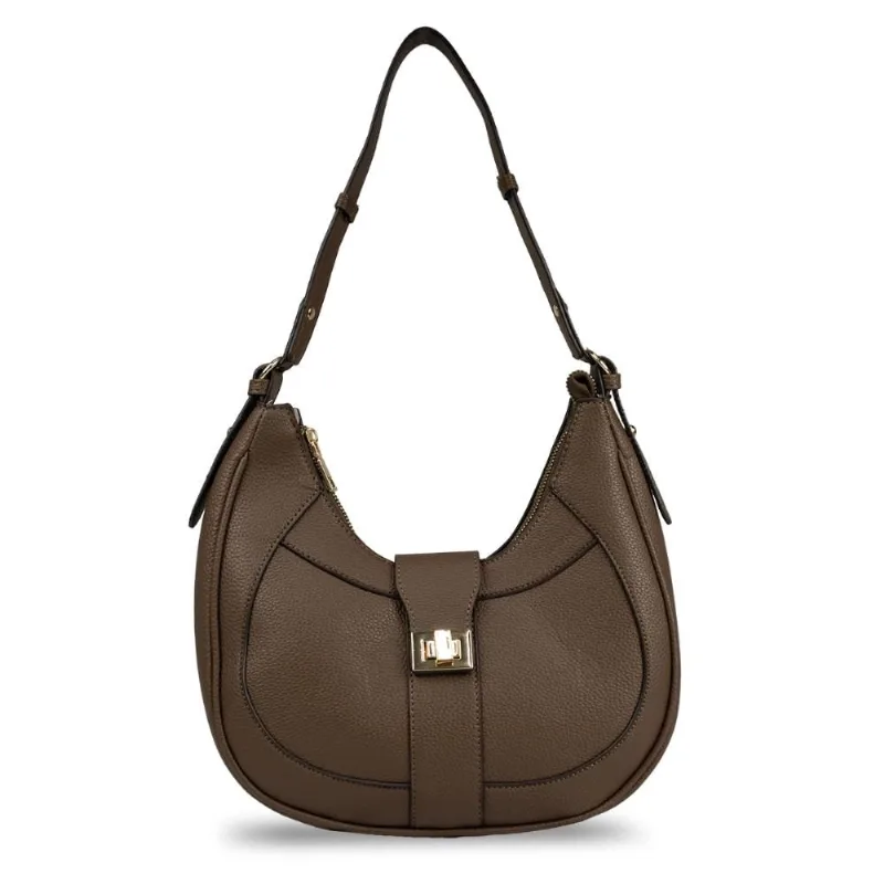 Bolsa Ombro Feminina Canoa Floater Le Postiche CAFE