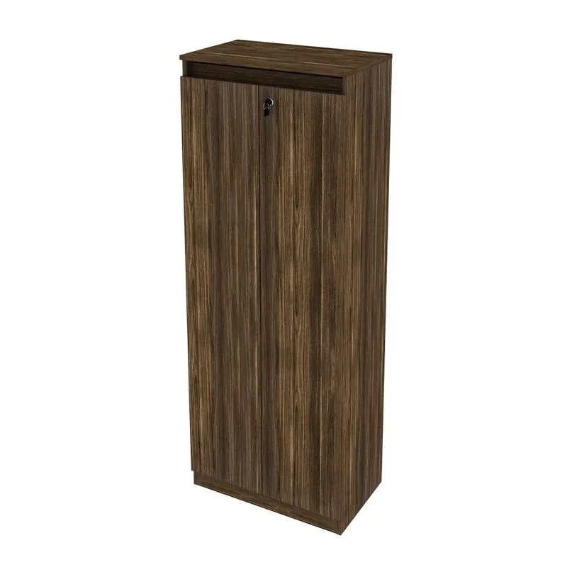 Armário Estante para Escritório com 2 Portas e Chave ME4151 Nogal Tecnomobili