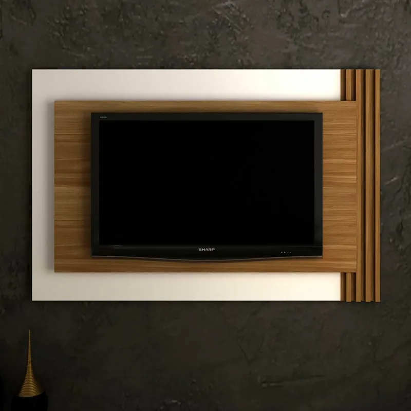 Painel de TV Ripado até 65 Polegadas Suspenso 1,80m