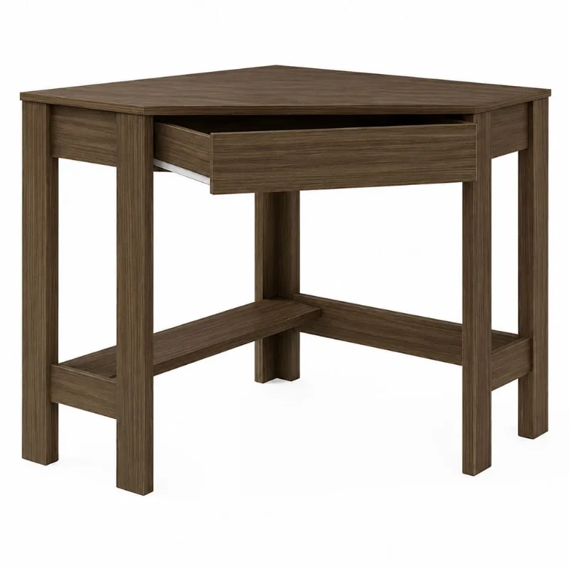 Escritorio esquinero Dallas 74.5x76.5x76.5 cm nogal Muebles 2020 1532800