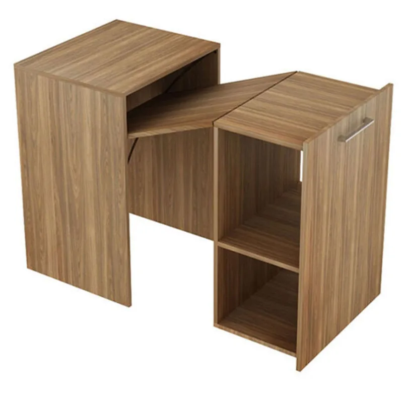 Escritorio multifuncional Cádiz 77.4x131.7x54 cm teca Muebles 2020