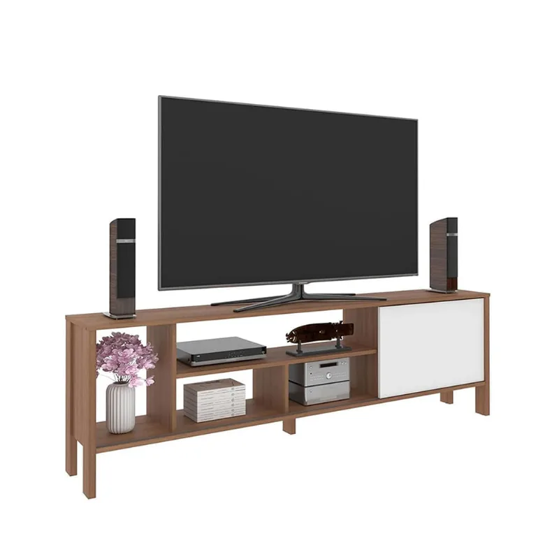 Mesa de TV 70" 2020 Home Inmaculada - Almendra/Blanco