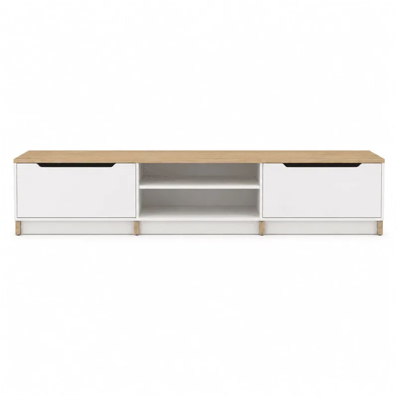 Mesa para tv 98" Oslo almendra 230x42.7x55.3cm Muebles 2020 1540810