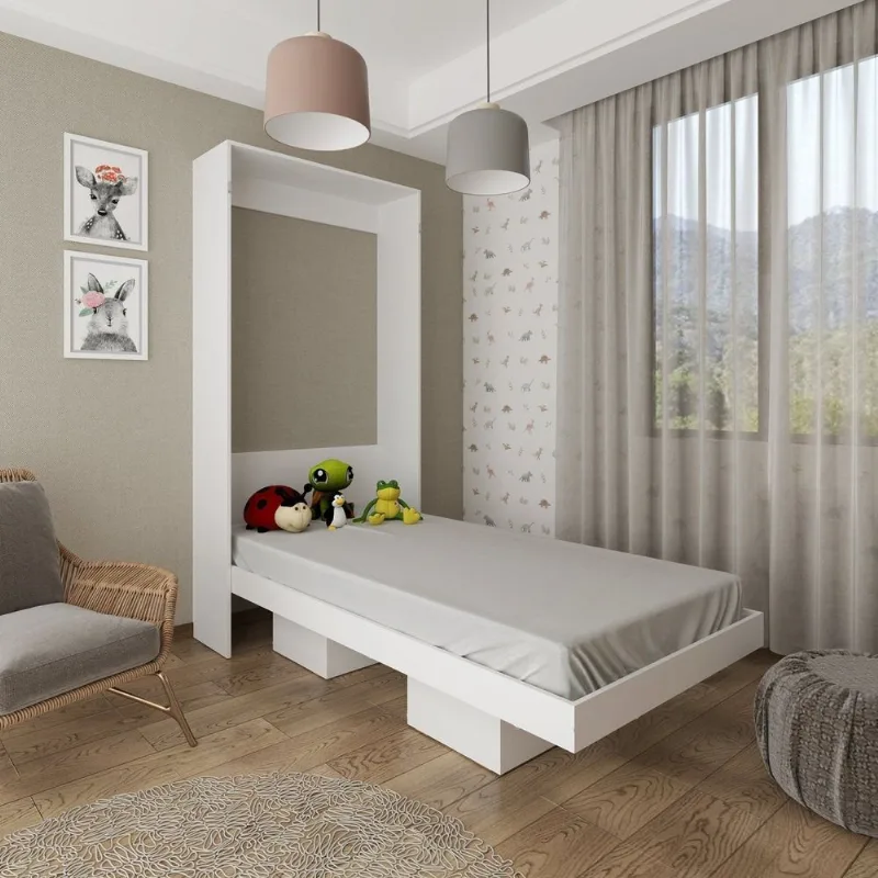 Cama Infantil/Juvenil Articulada Arizona Espresso Móveis Branco Branco