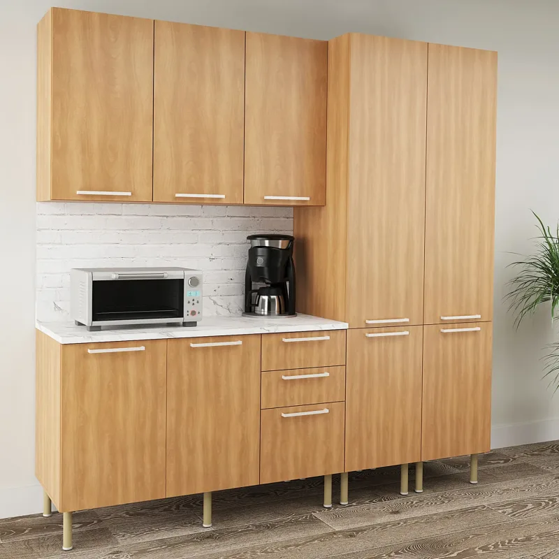 Cozinha Modulada Estela Com 4 Peças 200cm Aéreo e Paneleiro