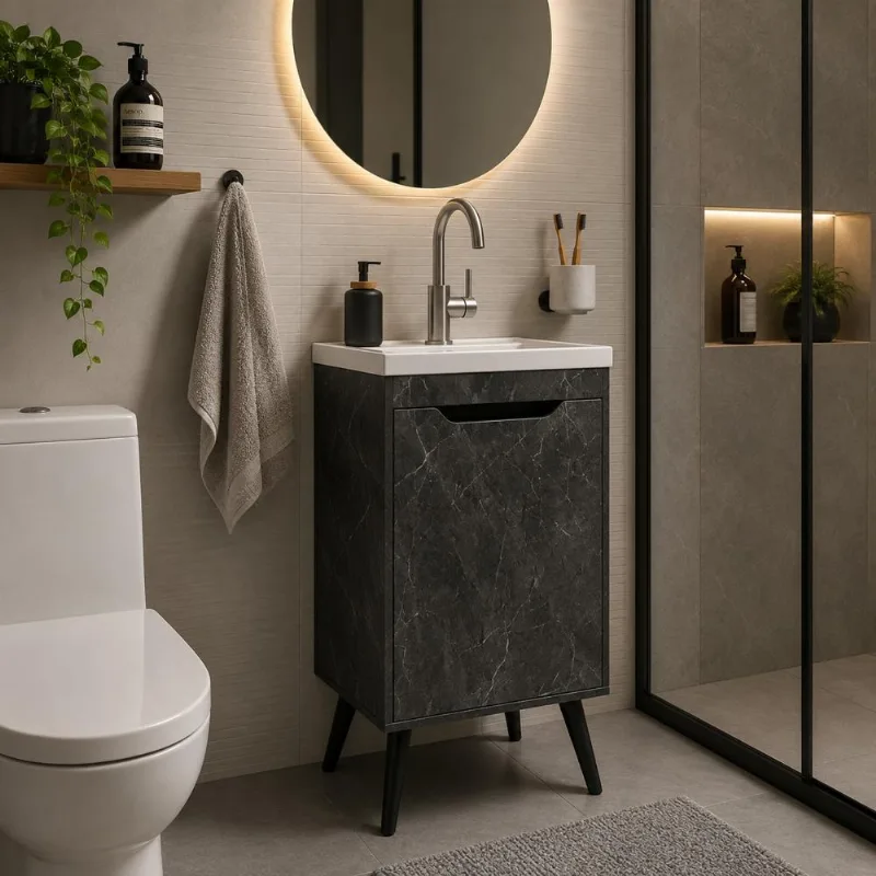 Mueble de Baño con Lavamanos 2020 Home Nexo Mármol grafito