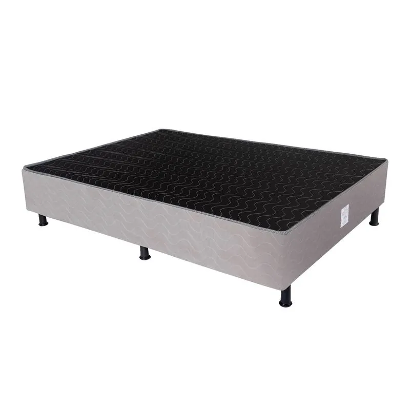 Base Para Cama Box Casal 28x138x188 Cinza - Ortofirme