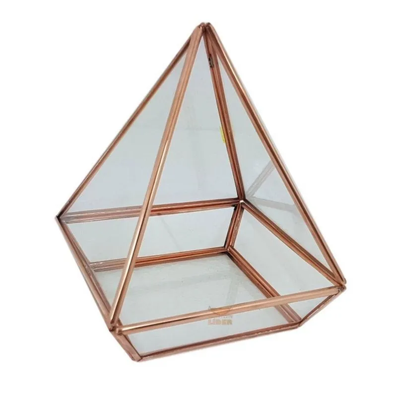 Terrário Pirâmide Base Quadrada G