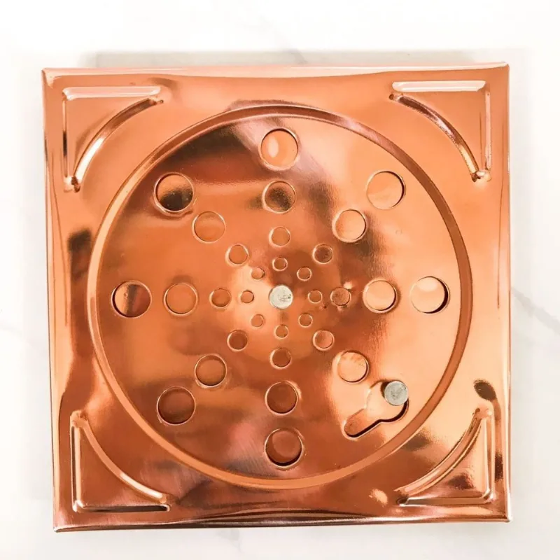 Grelha para ralo manual em cobre 9,5 X 9,5