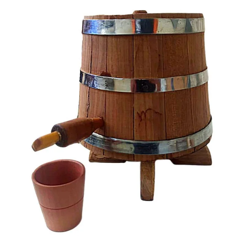 Barril De Madeira Carvalho 1 Litros Modelo Vertical