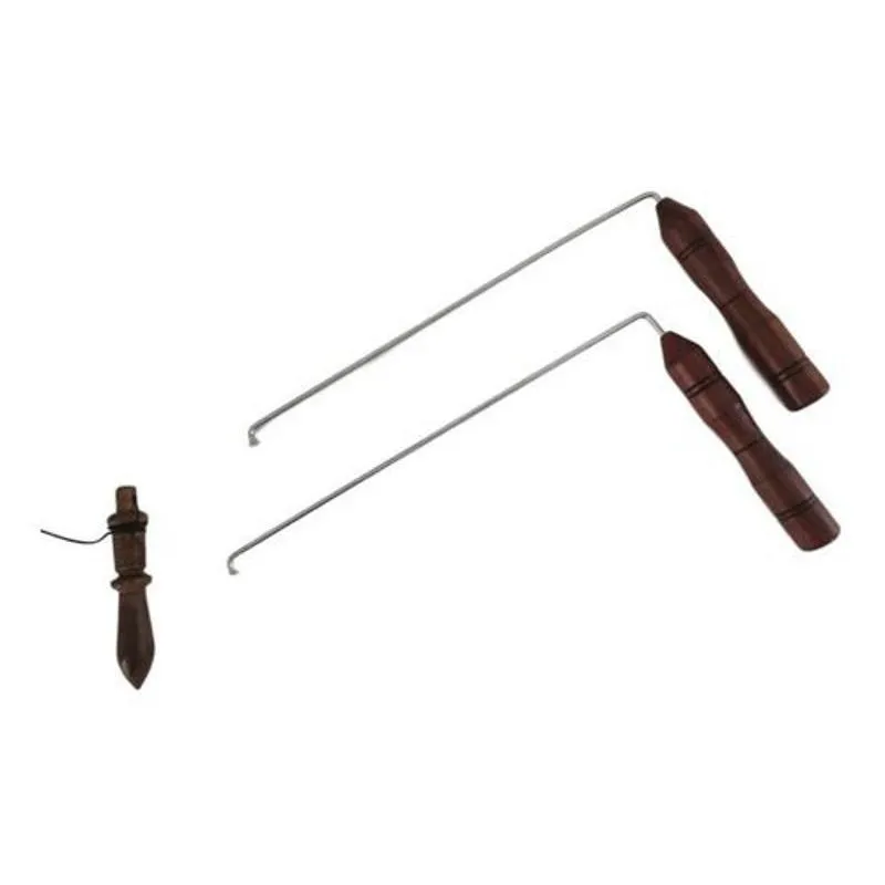 Dual Rod + Pêndulo Modelo 04 Em Madeira Para Radiestesia