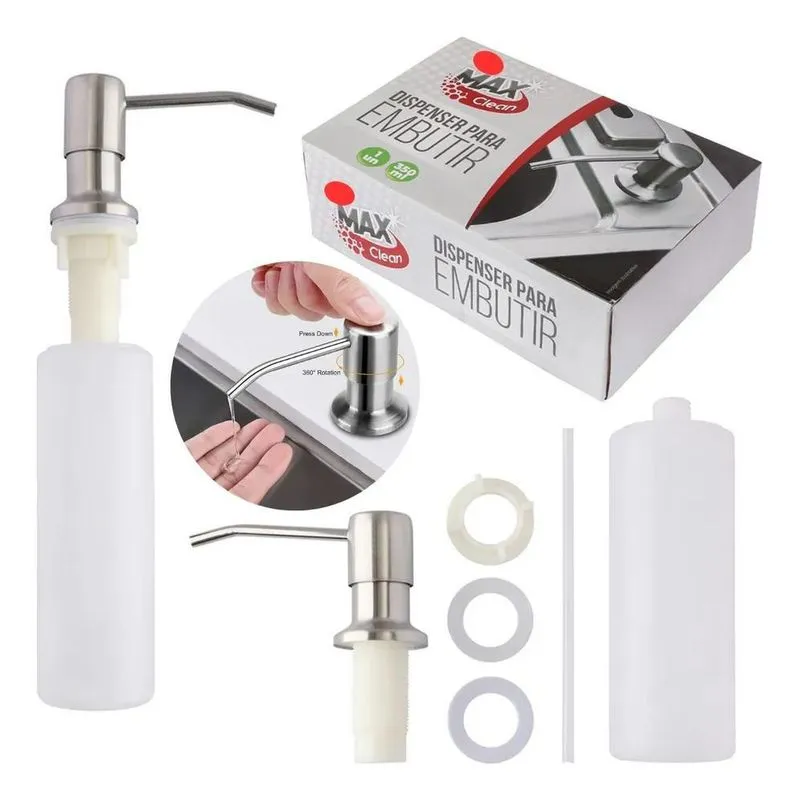 Dispenser Detergente Embutido Pia Porta Sabonete Liquido