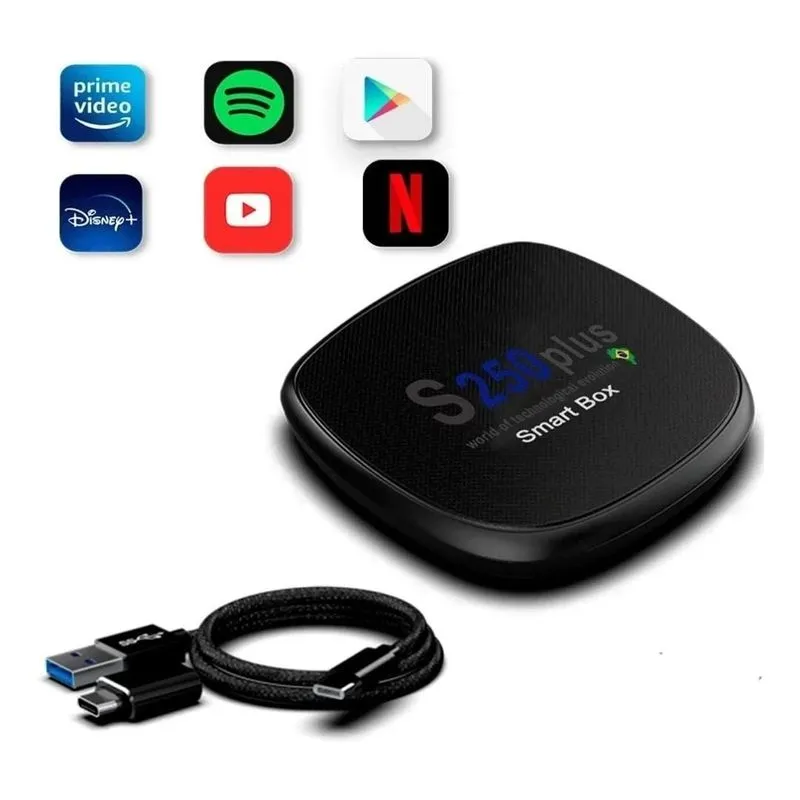 Streaming Box Rs Q8 2020 A 2021 Com Sistema Carplay 4g Wi-fi - S250plus