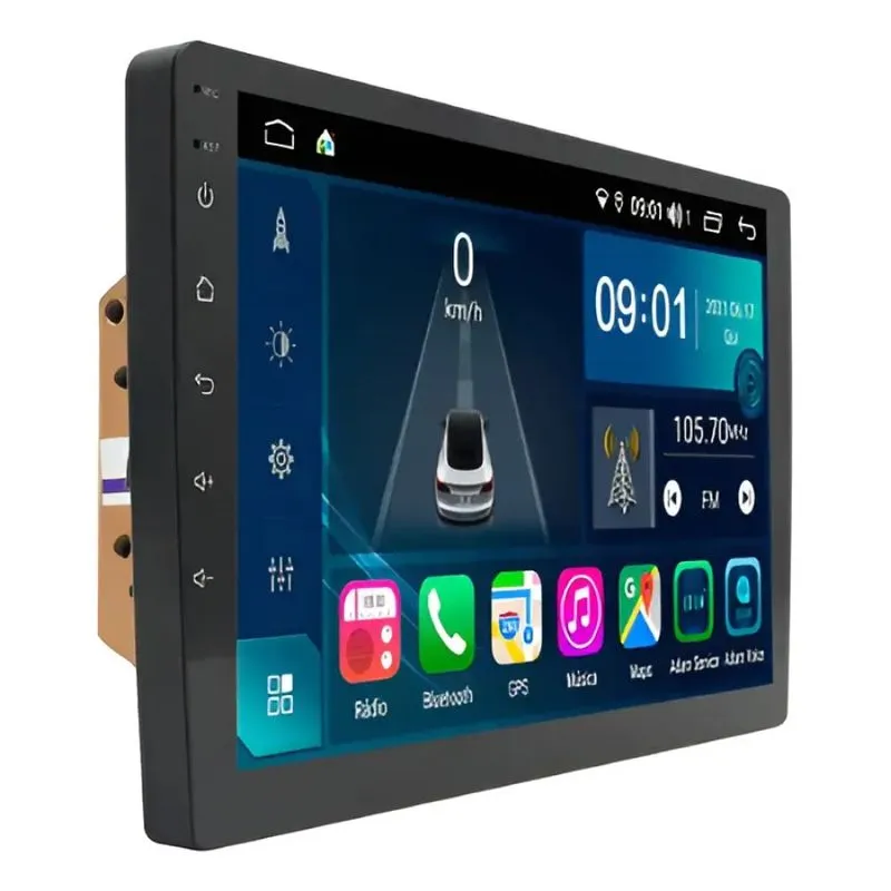 Central Multimídia Aikon 10 Android Vw Golf 14/19 Moldura Preto - AIKON