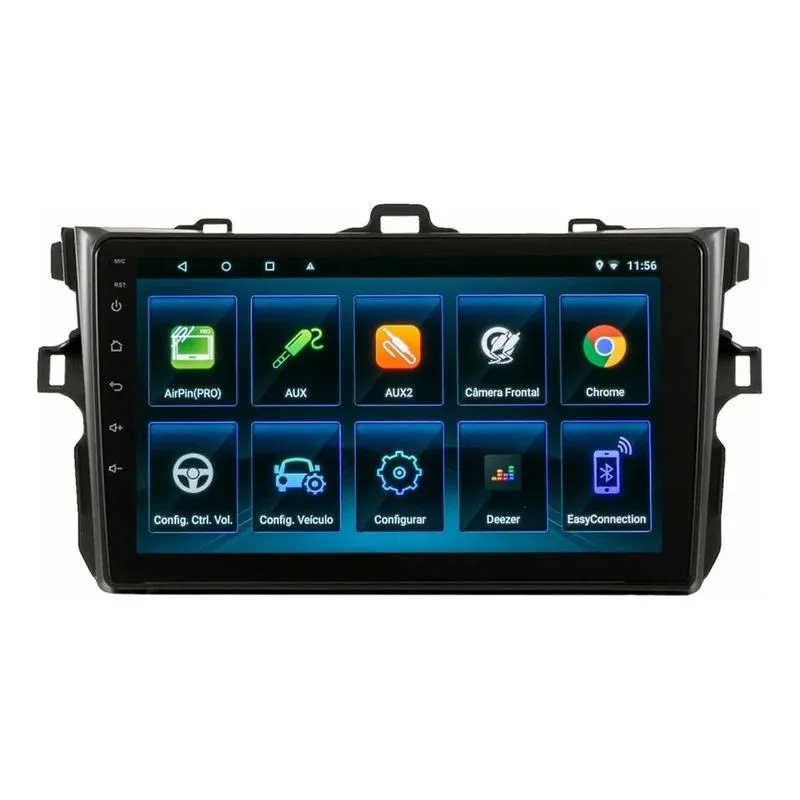 Multimidia Android 11 Corolla 2008 A 2013 9 Pol+câmera De Ré