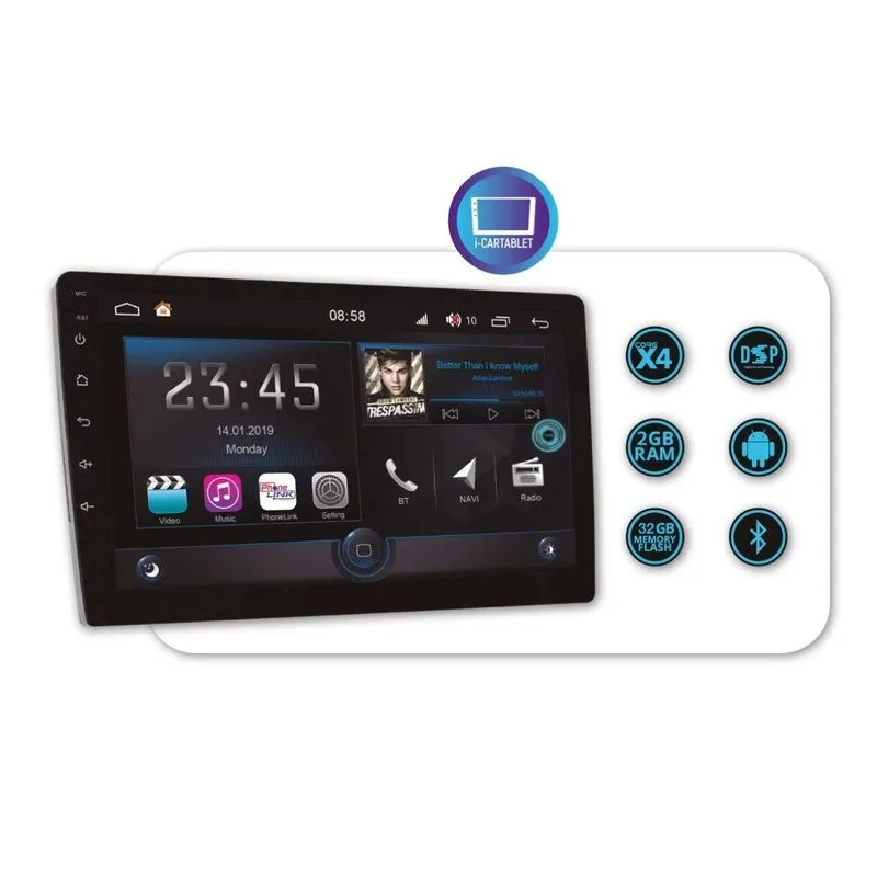 Multimidia Aikon Eletron E9 Com Carplay E Android 9 Polegada