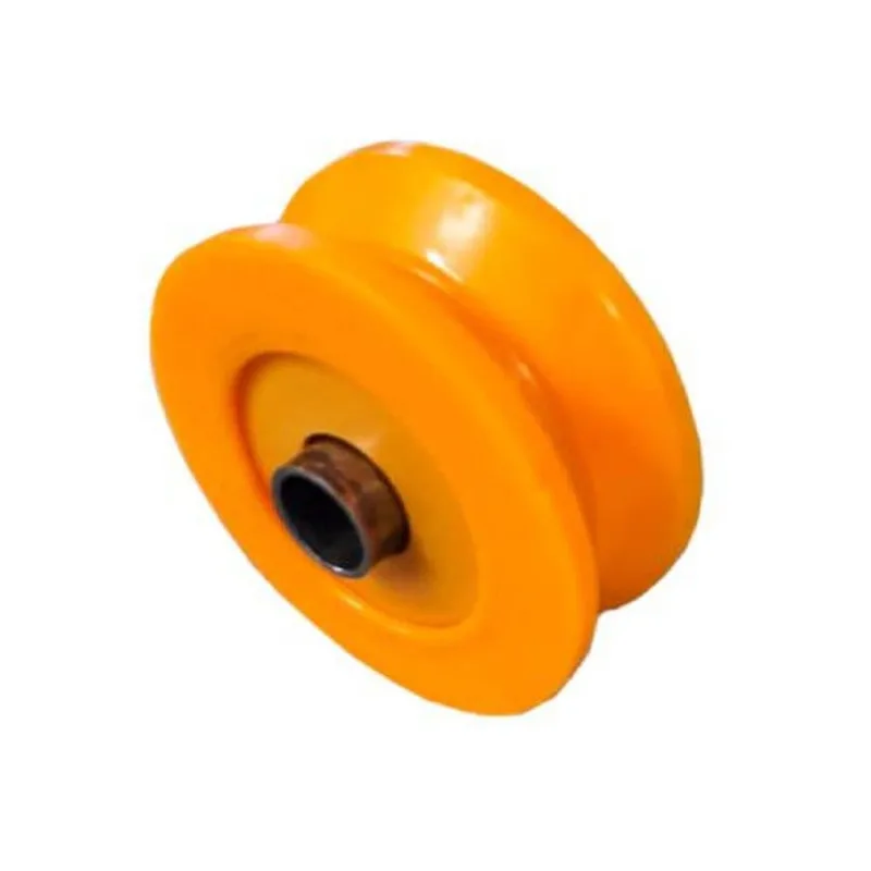 Roldana Nylon Laranja Maciça 75(3") Tipo V (Cantoneira) Bucha - Ferrosul
