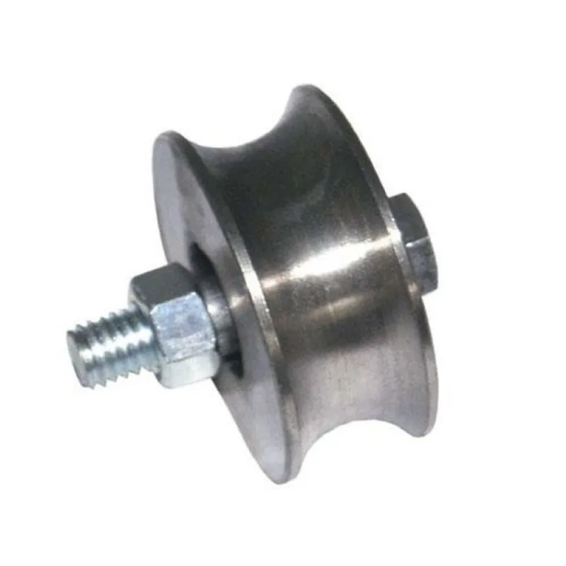 Roldana Ferro Maciça 60mm (2 1/2") para Cano 1/2" - Com Parafuso - Uso em Portões
