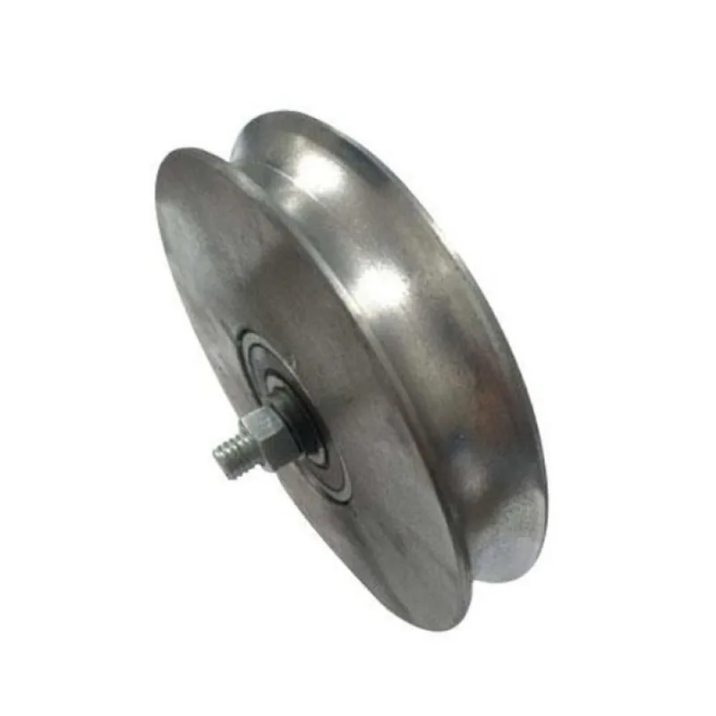 Roldana Ferro Maciça 50mm Tipo U Redonda 1/2" c/ Parafuso - Fabricação CNC