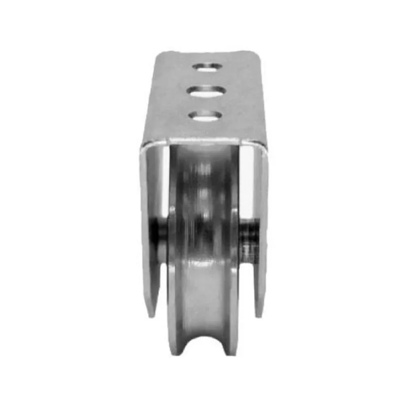 Roldana Ferro Maciça 100mm (4") Tipo U 1/2" - Caixa Fechada para Portão - Ferrosul