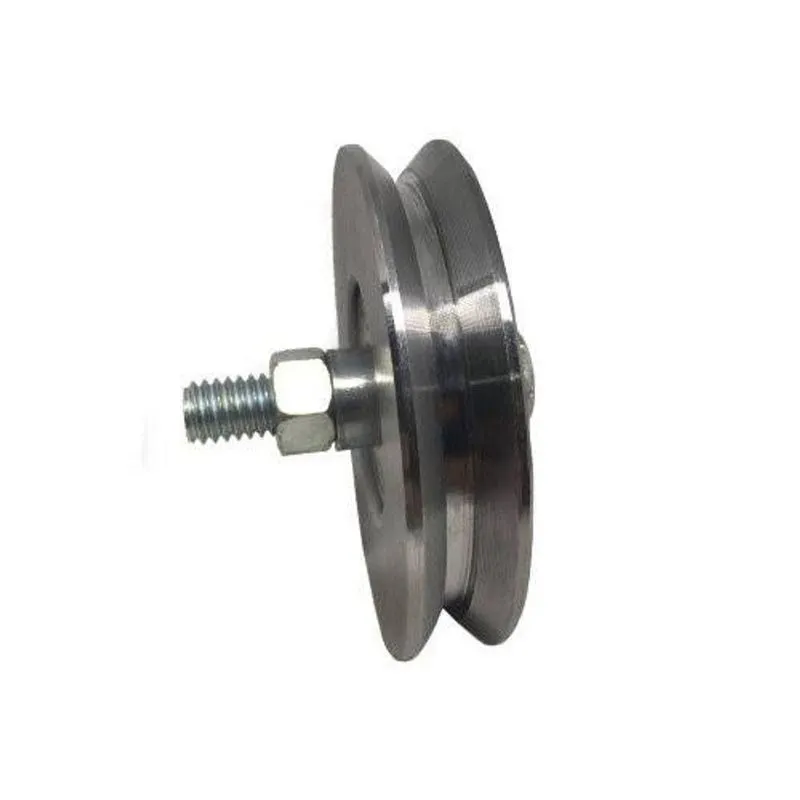 Roldana Maciça V Com Parafuso 1-2 Zincada Branca Ferrosul Diâmetro 38mm