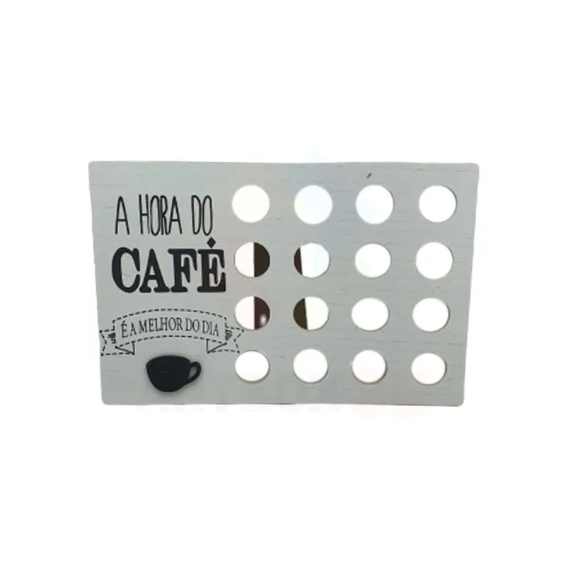 Porta 16 Cápsulas Nespresso Café Decoração Mesa - Branco