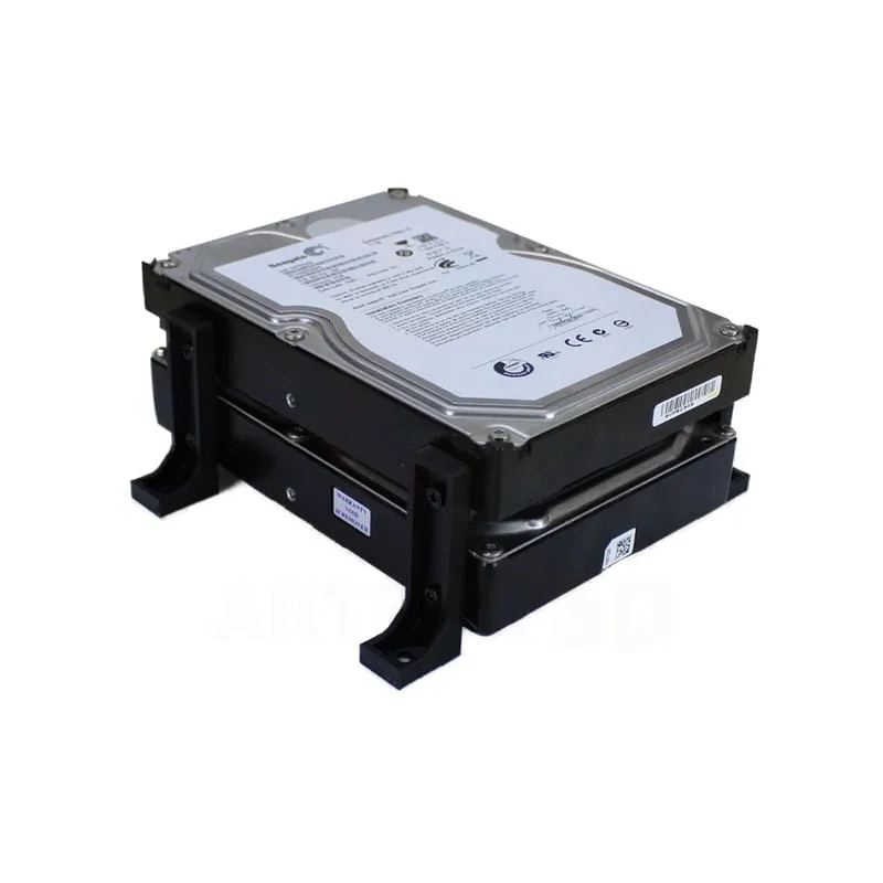 Suporte Rack Externo E Vertical Para Até 2 Hd 3.5 Organizado